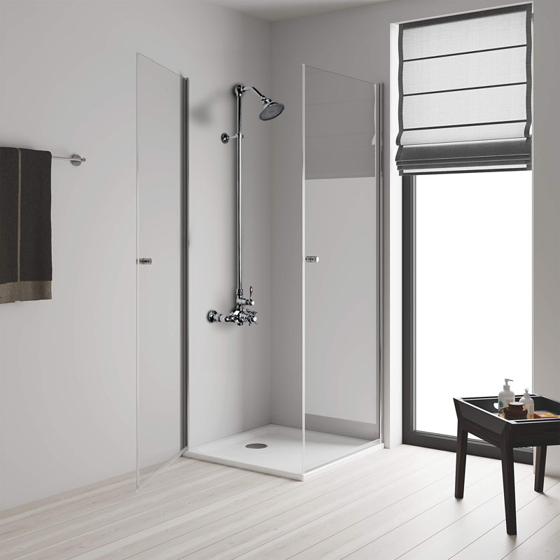 Exposed Thermostatic Shower System by Strom Living P1022C, Chrome