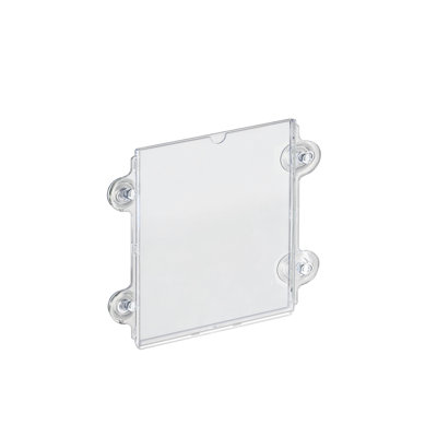 Cadre de porte / enseigne de porte en acrylique transparent avec ventouses l 8,5 po x H 11 po, paquet de 10