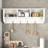 White Entryway Coat Rack With 4 Hooks And Efficient Wooden Storage Shelf Wall Mounted Dependable