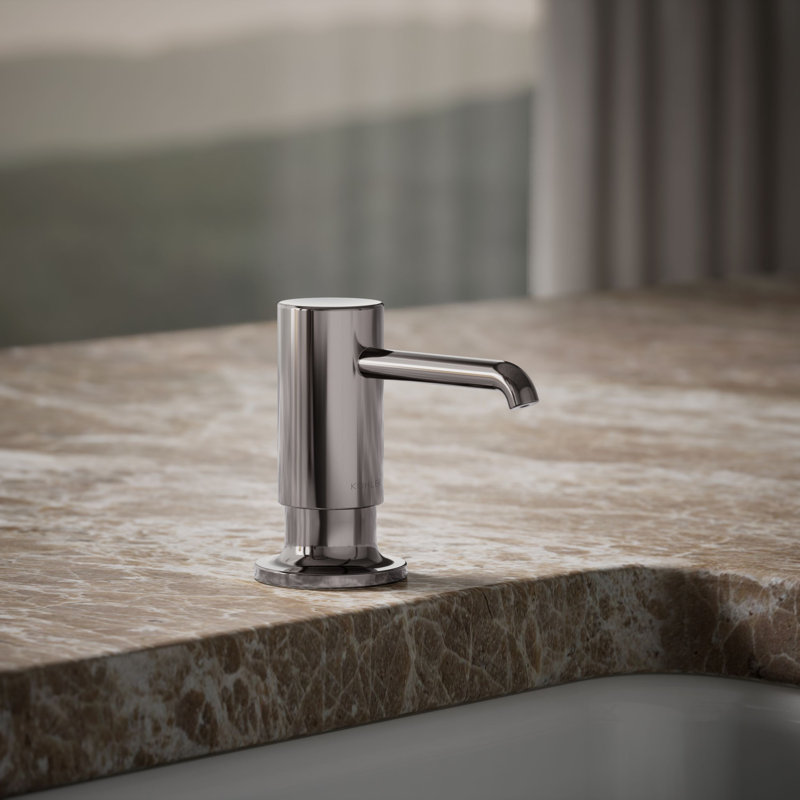 Purist Soap/Lotion Dispenser, Titanium