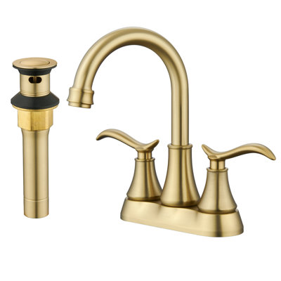 4-inch Centerset Bathroom Faucet with Drain
