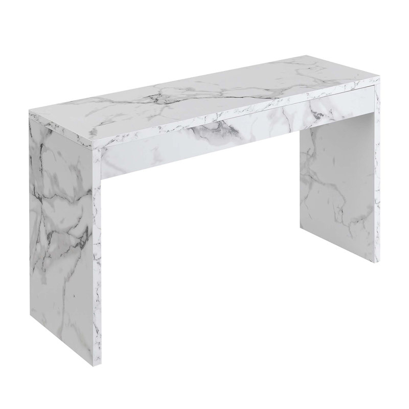 Console Brene, Faux marbre blanc
