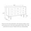 Commode d'appoint scandinave en bois massif
