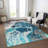 Washable Abstract Indoor / Outdoor Rug-109568307