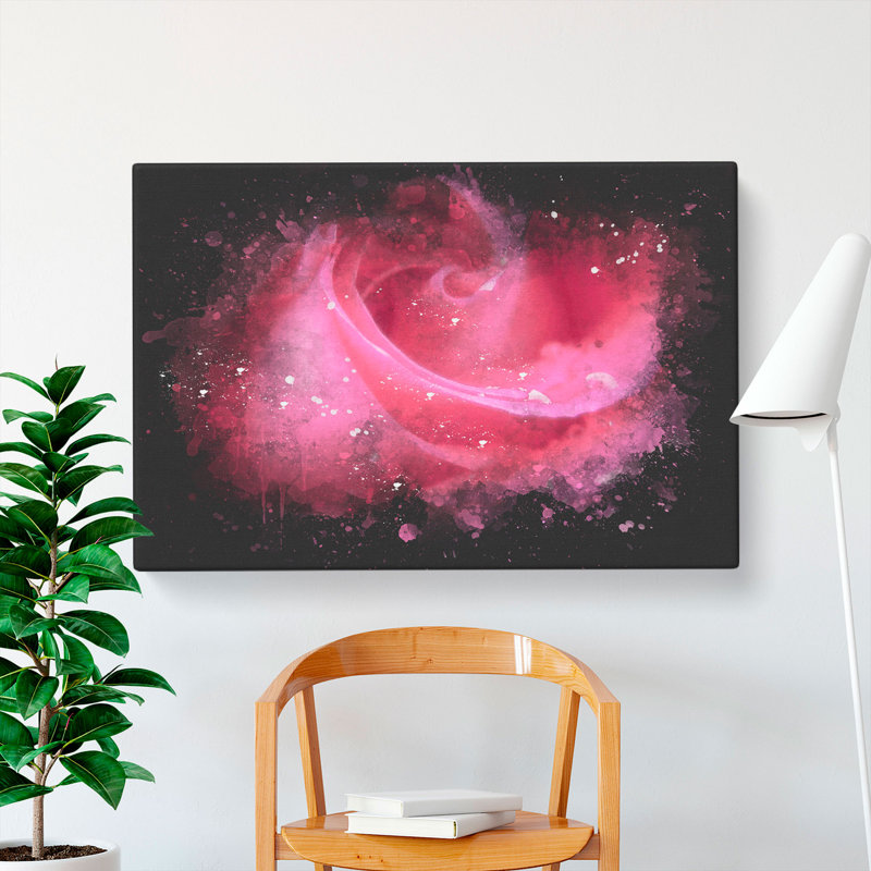 Pink Rose Flower Vol.8 - Wrapped Canvas, 40cm H x 60cm W x 3cm D