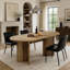 Table de salle à manger ovale spacieuse avec plateau en MDF résistant, idéale pour les cuisines de style campagnard et modernes, design multifonctionnel