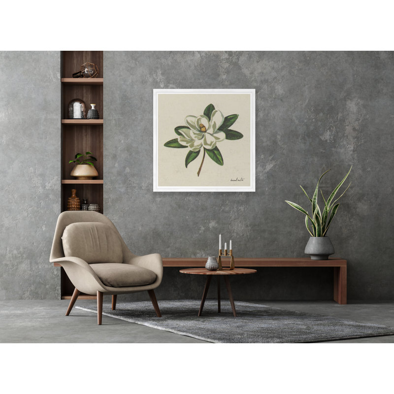 Magnolia Print, White
