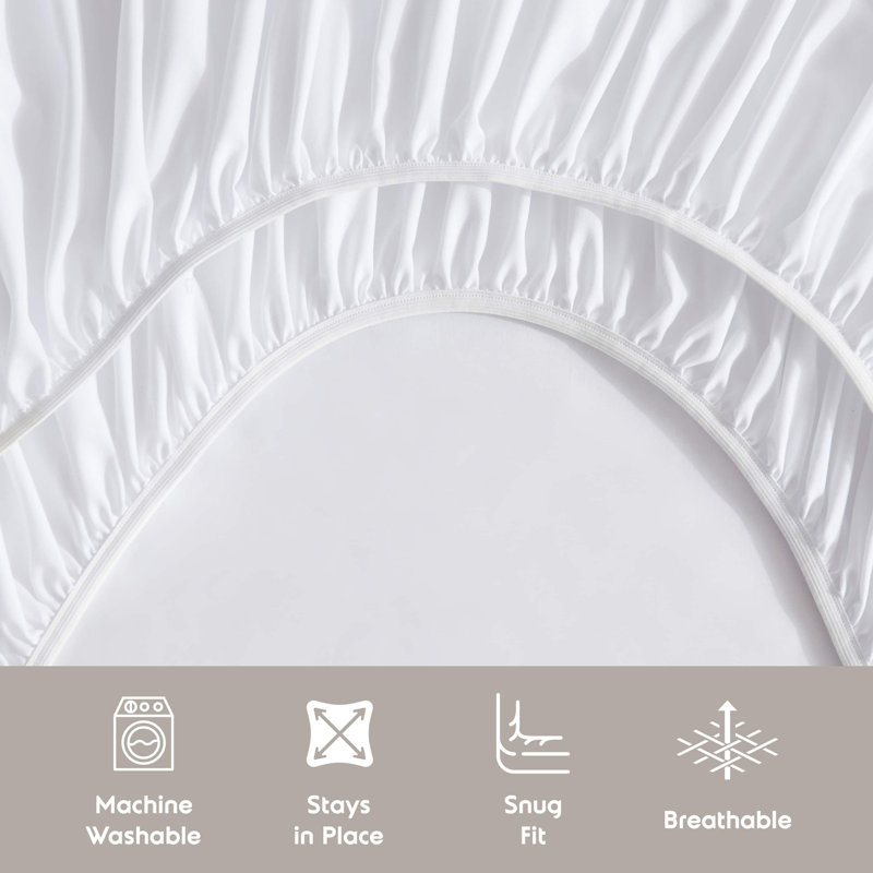 Luxury Collection Classic Smooth Thread Sheet Set, Queen, Polar White