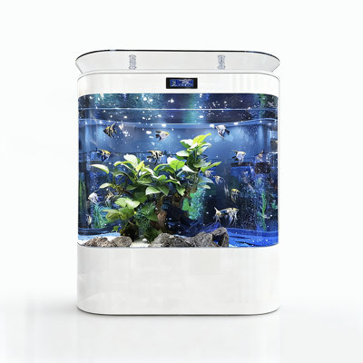 Double-Arc Back-Filter Aquariums Tank with Top Bar Counter