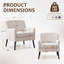 Fauteuil d'appoint rembourré Edyce-169737700