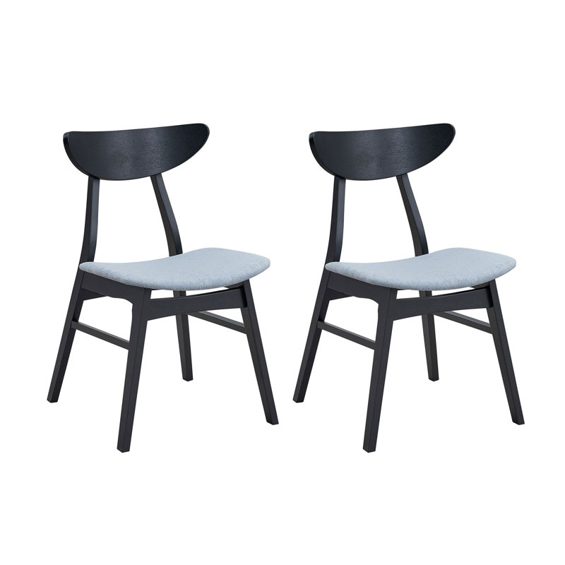 Chaise de salle à manger moderne et minimaliste, Noir
