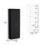 Armoire pour garde-manger Clinton, blanc, H 66,8 po x l 11,9 po x P 23,6 po-1137589639