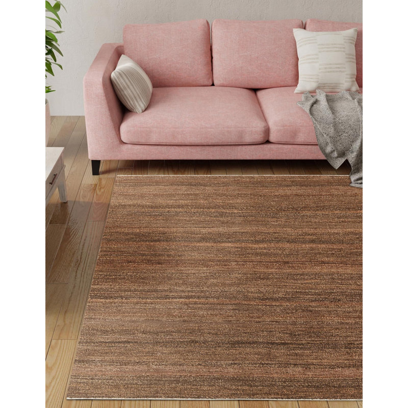Tapis uni / rayé Durah, Carré 4 pi 1 po
