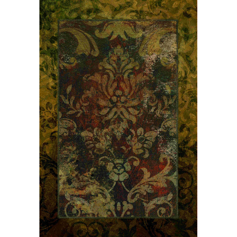 Tapisserie noire 1, H 18 po x l 12 po