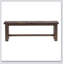 Finition brunie classique en bois d'hévéa avec banc de conception classique transitionnelle 1pc