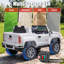 Camion blanc 2 places GMC AT4 24V pour enfants avec 4 roues motrices et télécommande-125304351