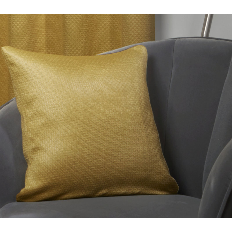 Iviana Square Throw Pillow Cover, Yellow
