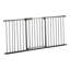 Baby Gate 60.6-63.3 Inches Adjustable Width 30 Inches High Dog Gate Black