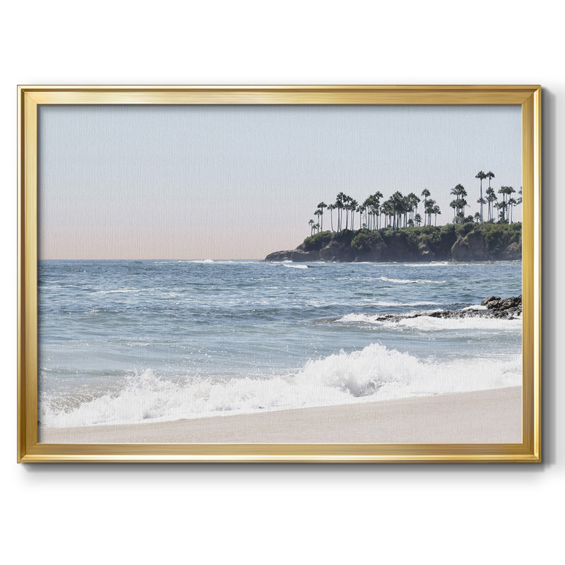 «Distant Palms», reproduction sur toile, Or, H 14 po x l 20 po x P 1,5 po