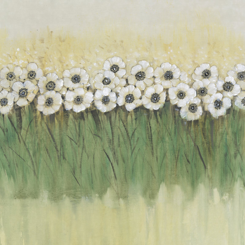 Rows of Flowers II by Timothy O' Toole - 1 Piece Wrapped Canvas Painting, 30cm H x 30cm W x 3.8cm D