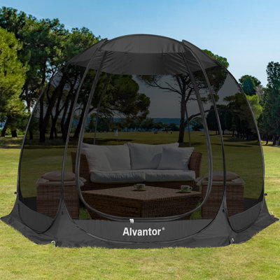 Pop-Up Canopy Screen Tent Screen House Patio Gazebo - Lightweight Outdoor Screen Room with Mosquito Netting, UPF 50+ UV Protection, Easy Setup & Carry Bag, Fits Adults for Camping,Garden,Backyard,2-4-8-12 Adults