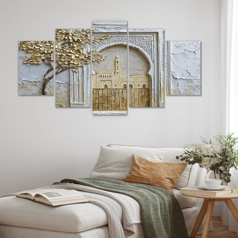 Art marocain sur toile, médina marocaine