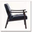 Chaise avec accoudoirs et dossier haut