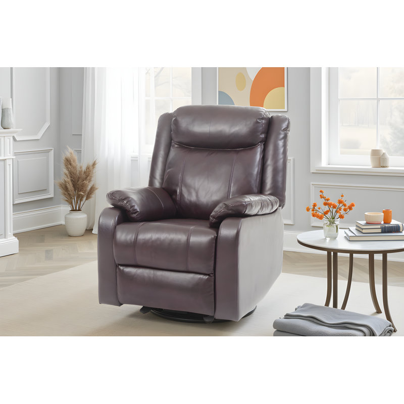 Ensemble de 2 fauteuils inclinables Amadora, Brun foncé
