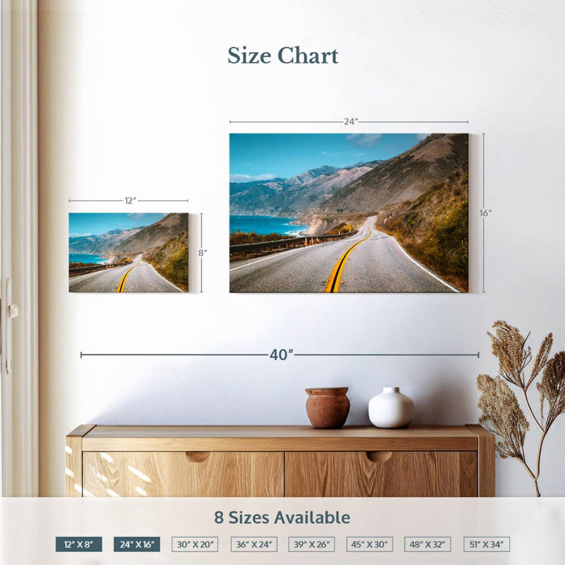 Mehar Highway One, 16" H x 24" W