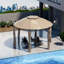 11.5 Ft. W x 11.5 Ft. D Steel Patio Gazebo-86138925