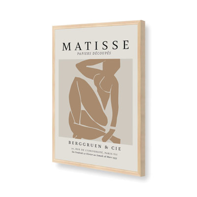 Matisse's Nude III avec imprimé brun clair