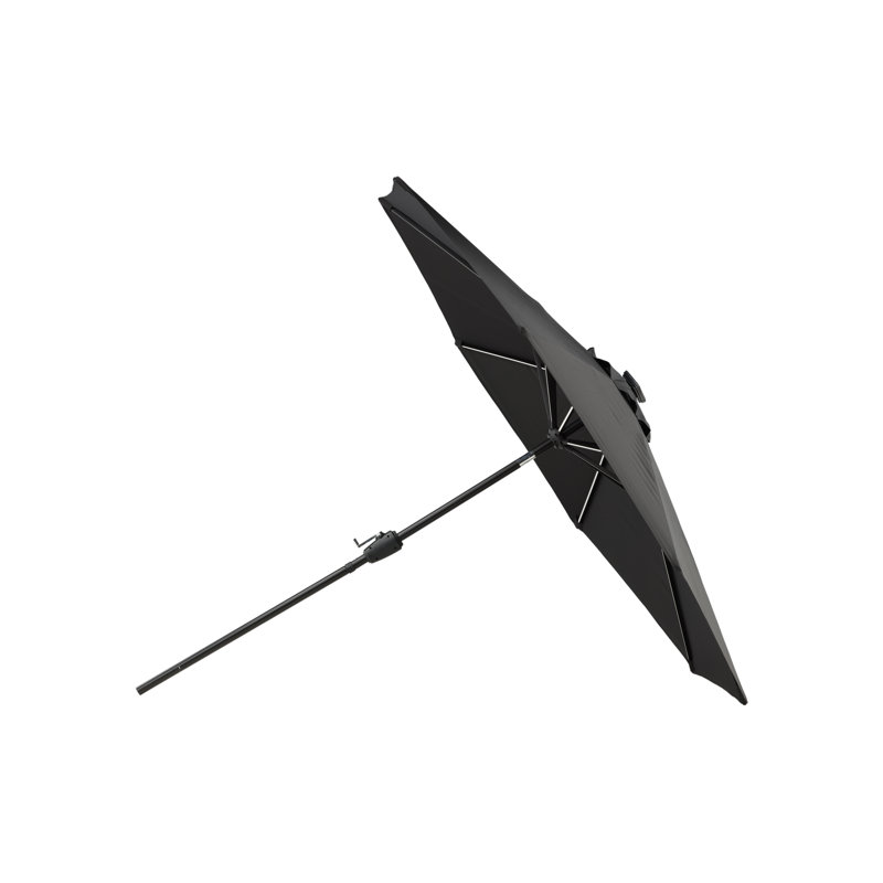 Emerie 241cm Lighted Parasol, Black