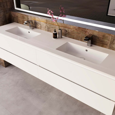 DAX Pasadena Vanity Cabinet 80 In w/ Matt Toscana Basin