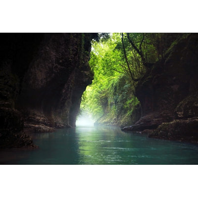 Fabulous Mystical Canyon. by Kate_Koreneva - Wrapped Canvas Print