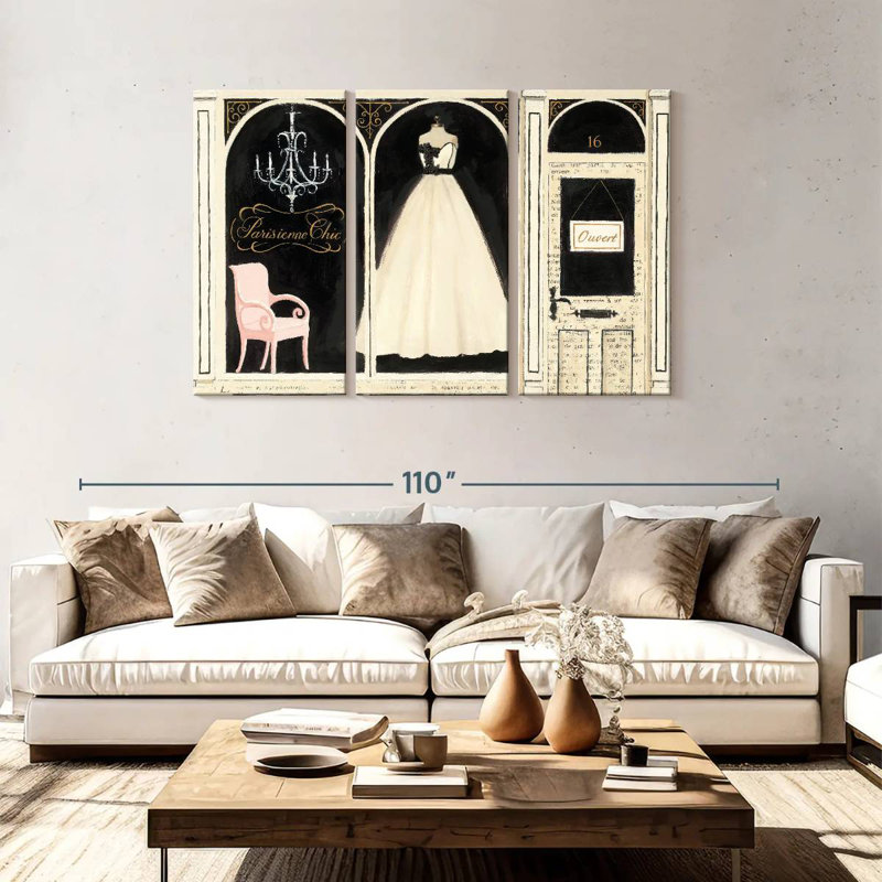 Lilie Parisienne Chic, 48" H x 74" W