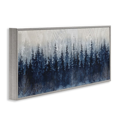 «Rustic Blue Forest Tree Line Fir Wood» par Carol Robinson, 955