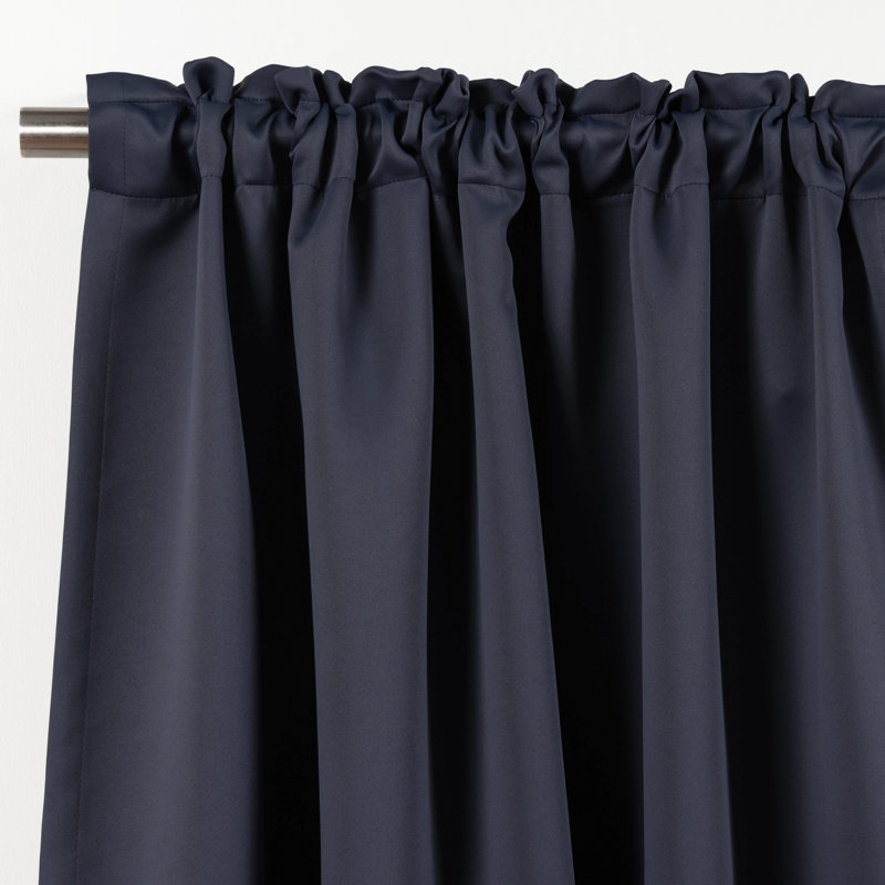 Blackout Single Curtain Panel, Dark Gray, 52" W x 96" L