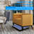 Sports Table Tennis Table Foldable & Portable Ping Pong Table Set with Net & 2 Ping Pong Paddles