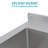 Stainless Steel Large Utility Sink with Pull-Out Faucet, Durable and Versatile for Commercial and Home Use