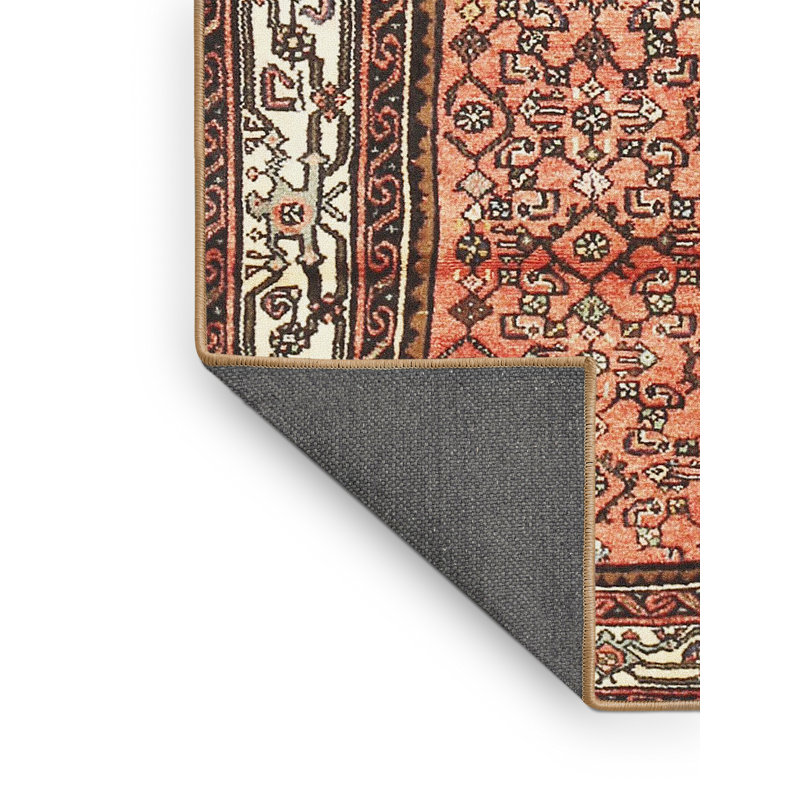 Tapis beige / orange Southwestern, Rectangle 2 pi x 5 pi