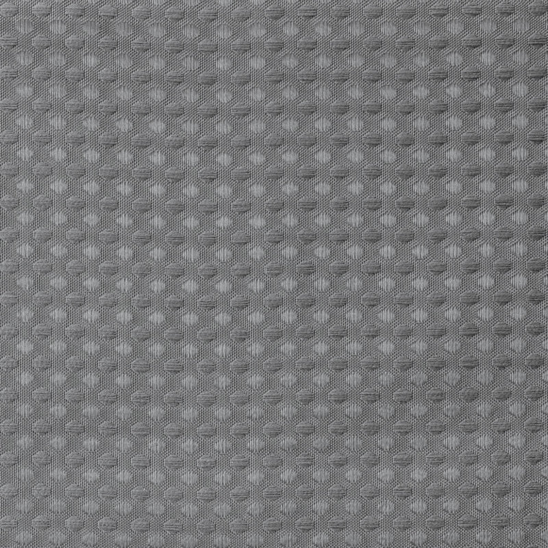 Rideau de douche gaufré festonné pour salle de bain, Grey