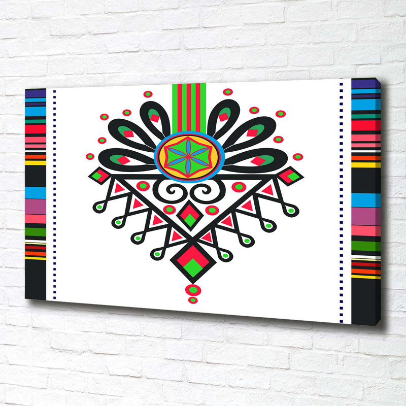 Polish Folk Pattern - Wrapped Canvas Print