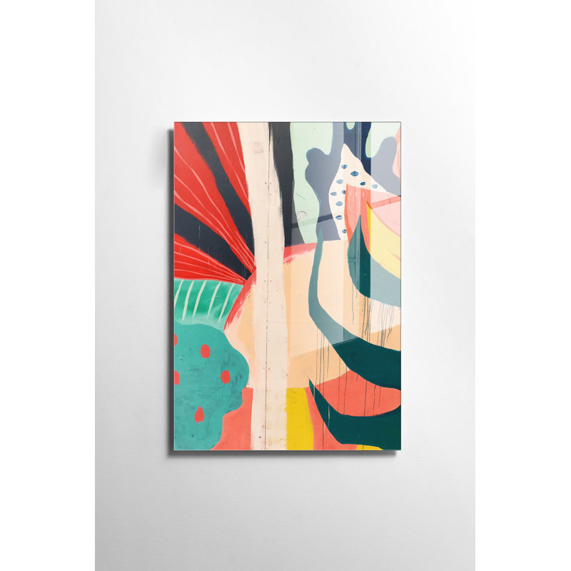 Peinture décorative en verre trempé, H 17,7 po x l 11,8 po x P 1 po