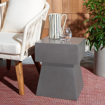 Kazir Concrete Top End Table