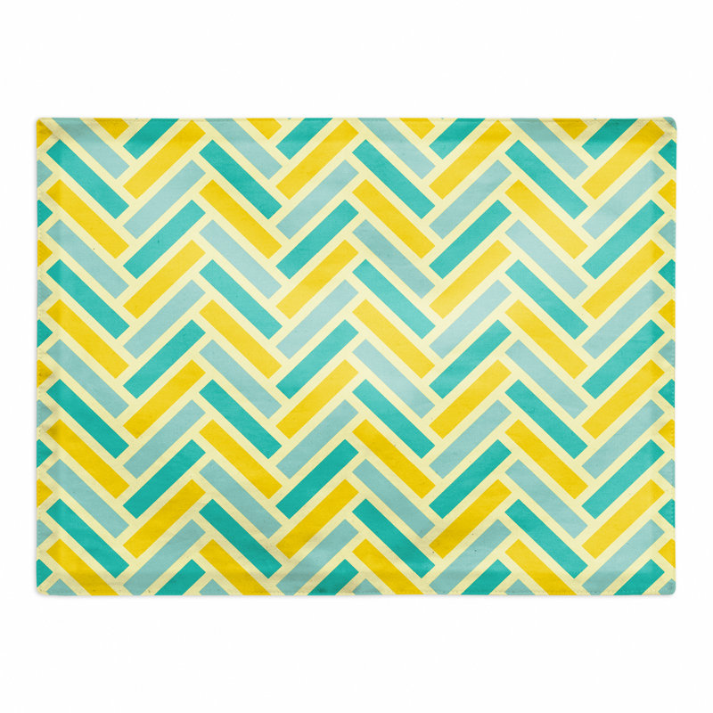 Polyester Chevron Rectangle Placemat