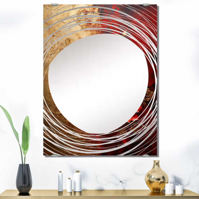 Kodra - Miroir mural décoratif abstrait Botanicals MIR136433, 40 po x 30 po