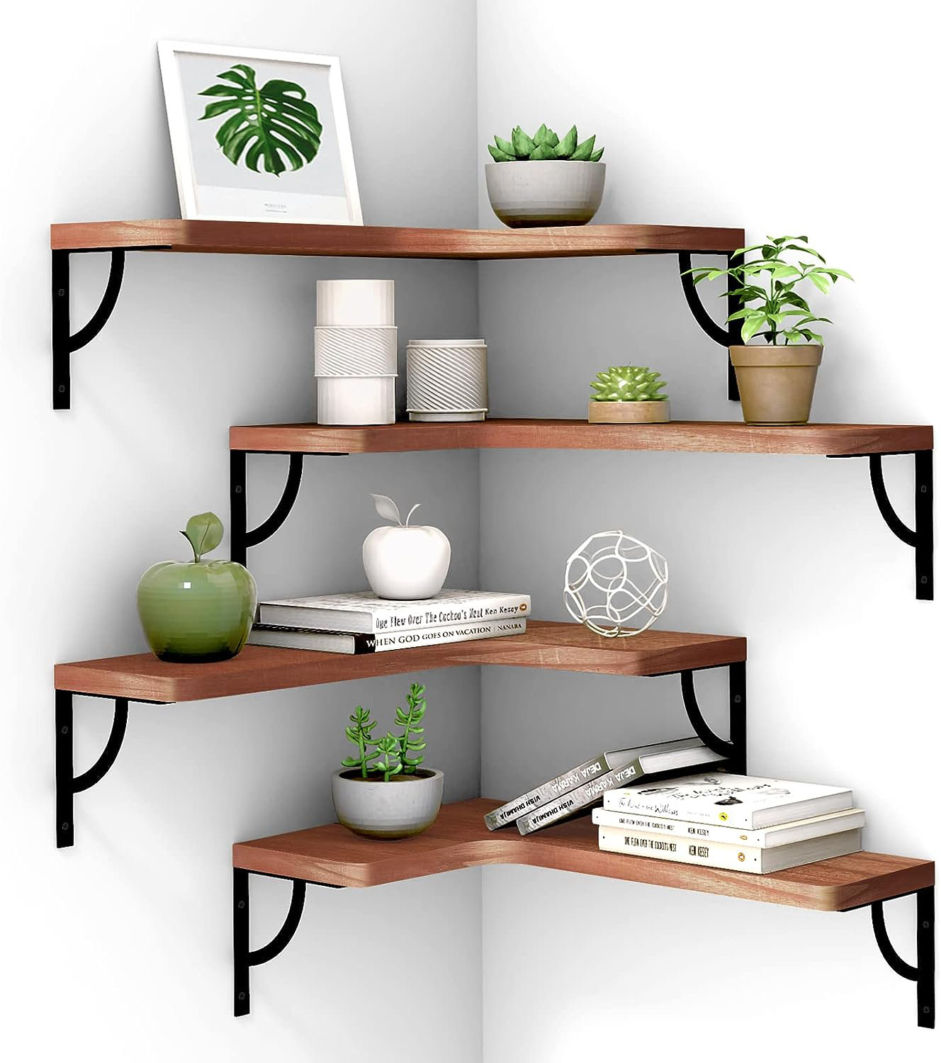 17 Stories Karratha 4 Piece LShaped Corner Shelf Wayfair