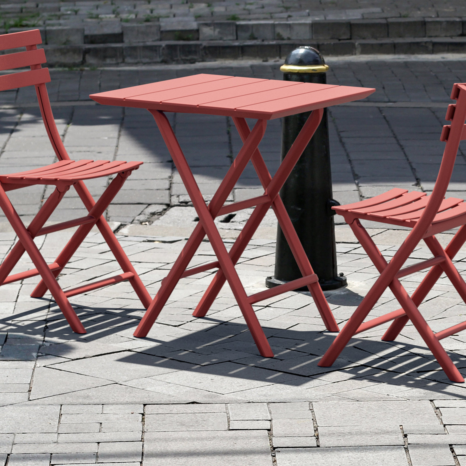 24" Patio Dining Table, Marsala