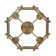Kousgaard 4-Light Flush Mount in Brushed Champagne Bronze with Clear Glass