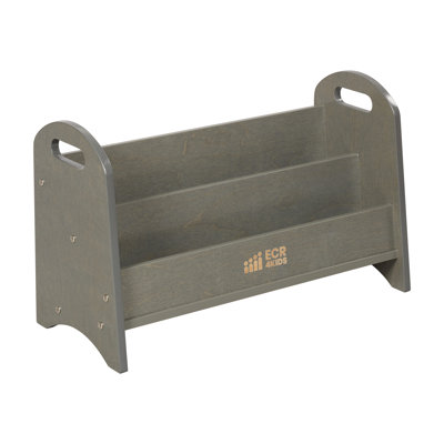ECR4Kids 2-Shelf Tabletop Book Display with Handles, Beginner Bookshelf by ECR4Kids